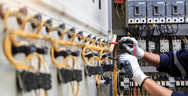 Professional Electrician technician working in Little River-Academy, TX